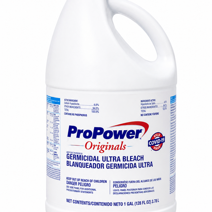ProPower Originals Germicidal Ultra Bleach – 1 Gallon (128 fl oz)