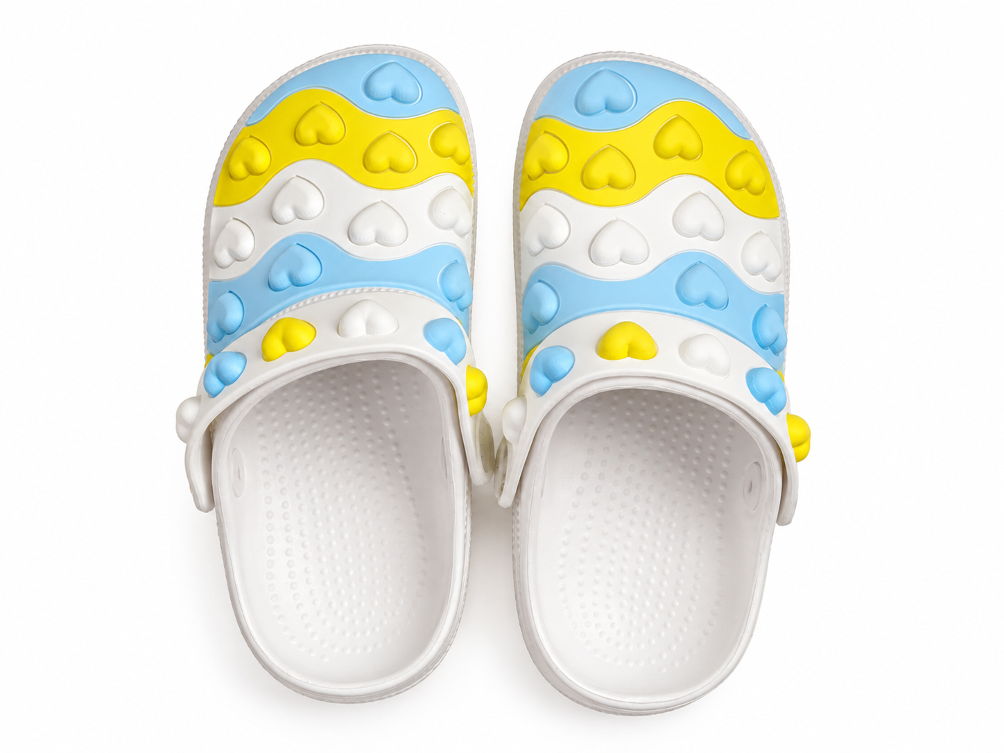 Kids Heart-Pattern Clogs