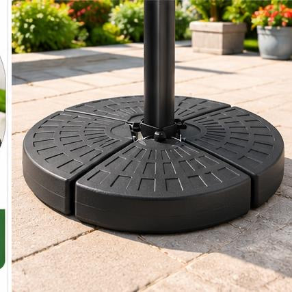 ABCCANOPY 4-Piece Fillable Patio Umbrella Base – Black, 115 lb Capacity