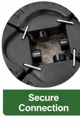 ABCCANOPY 4-Piece Fillable Patio Umbrella Base – Black, 115 lb Capacity