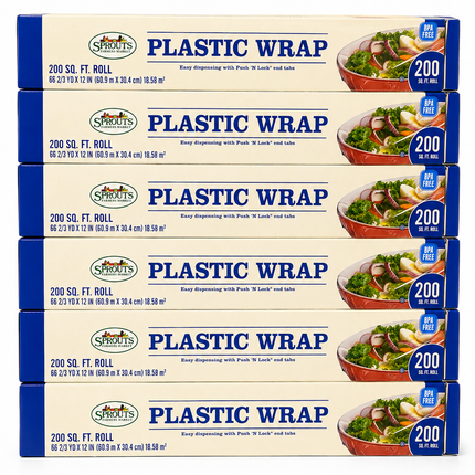 Sprouts Plastic Food Wrap, BPA-Free, 200 Sq. Ft. Roll