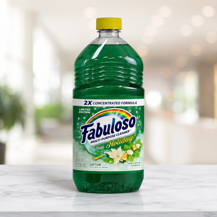 Fabuloso Holiday Multi-Purpose Cleaner, Fresh Winter Mist – 33.8 fl oz (1 L)