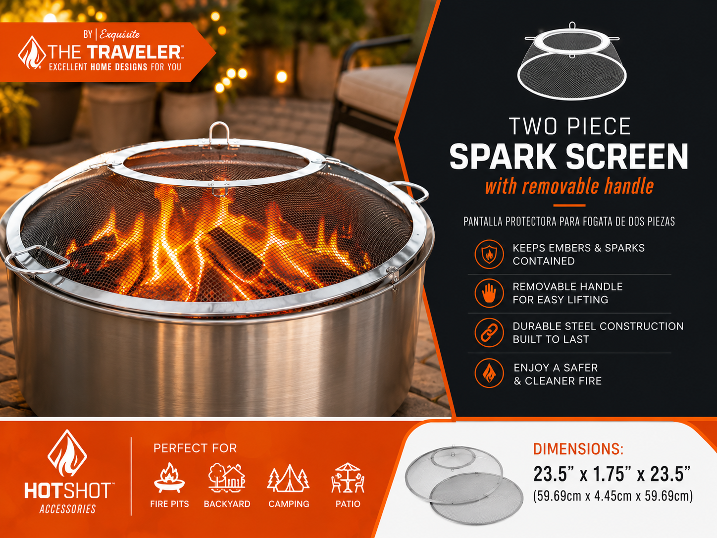 Two Piece Spark Screen