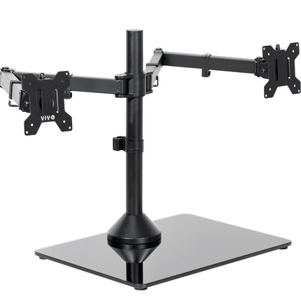 VIVO STAND-V002FG Dual Monitor Desk Stand – 13”–27” Screens