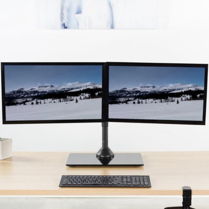 VIVO STAND-V002FG Dual Monitor Desk Stand – 13”–27” Screens