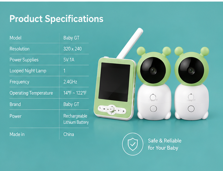 Baby GT 2K Smart Video Monitor
